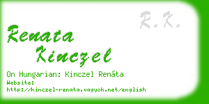 renata kinczel business card
